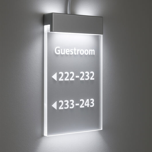 Sign Clamp with LED Strip Sign Clamp with LED Strip