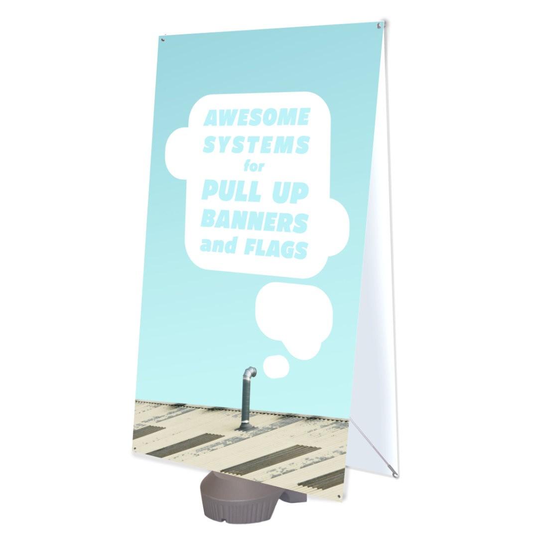 Outdoor stretch banner/Banner Stands