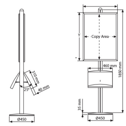 Freestanding Brochure Display Freestanding Brochure Display