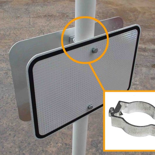 Double-sided Sign Aluminium Pole Bracket