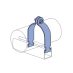 Galvanised Stirrup M10 Sign Bracket