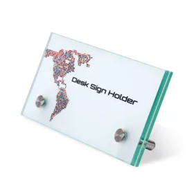 SS Mini Desk Sign Holder