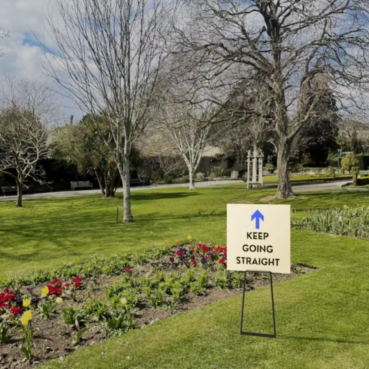 Bull Stake Yard Sign