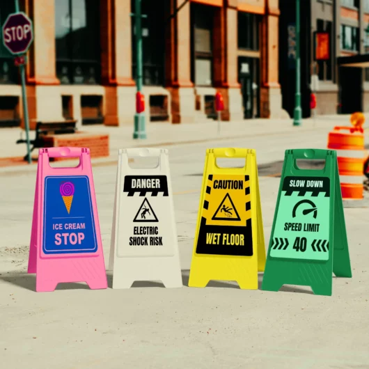 Blank Warning A-frame Sign