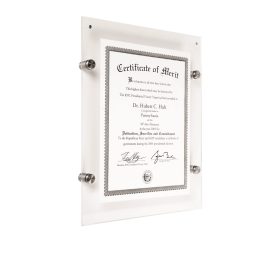 Standoff-mounted Acrylic Sign