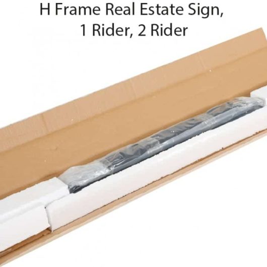 H Frame Real Estate Sign (1 Rider)