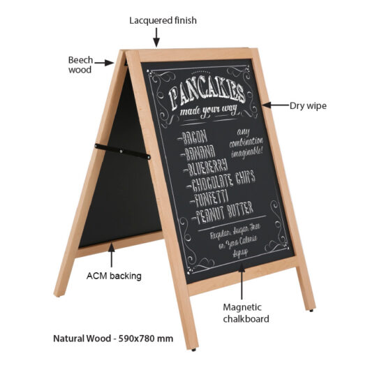 Outdoor Wood Blackboard