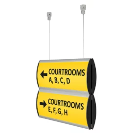 Directional Ceiling Sign