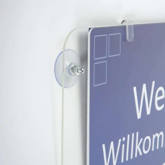 Clear Frame with Suction Cups Clear Frame with Suction Cups