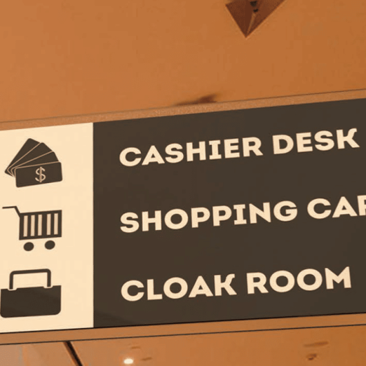 Hanging Cable Sign Holder