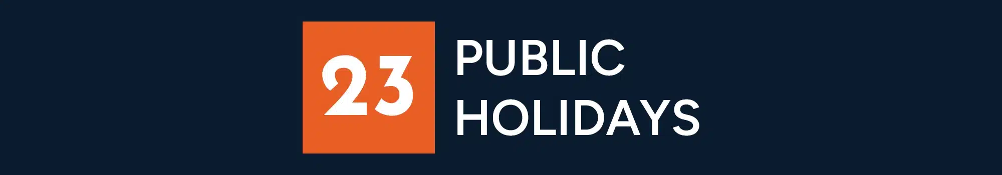 2023 Public Holidays