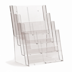 4 Tier A4 Portrait Brochure Holder