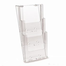 3 Tier A4 Portrait Wall Brochure Holder