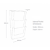 3 Tier A4 Portrait Wall Brochure Holder 3 Tier A4 Portrait Wall Brochure Holder