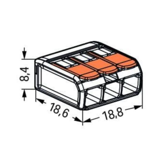Wago 221 Triple Wire Connectors Wago 221 Triple Wire Connectors