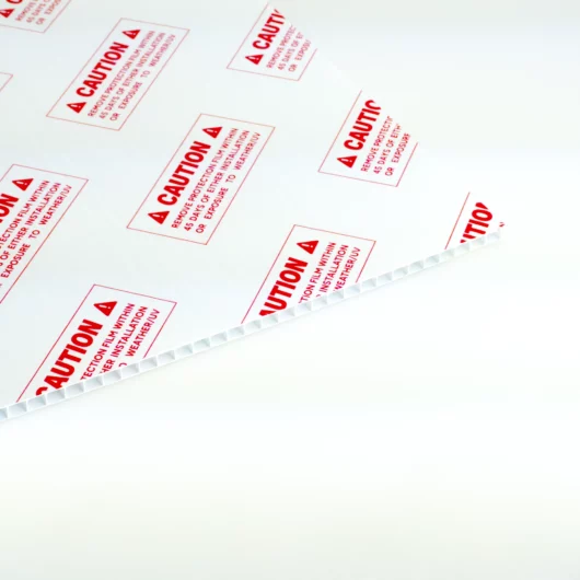 Caution Printed Surface Protection Film Caution Printed Surface Protection Film