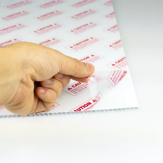 Caution Printed Surface Protection Film Caution Printed Surface Protection Film