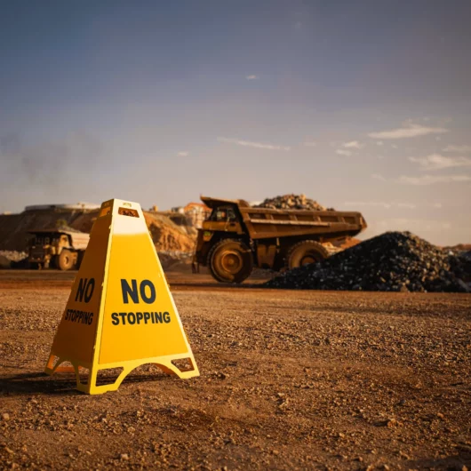 Opti-View Pyramid Traffic Sign