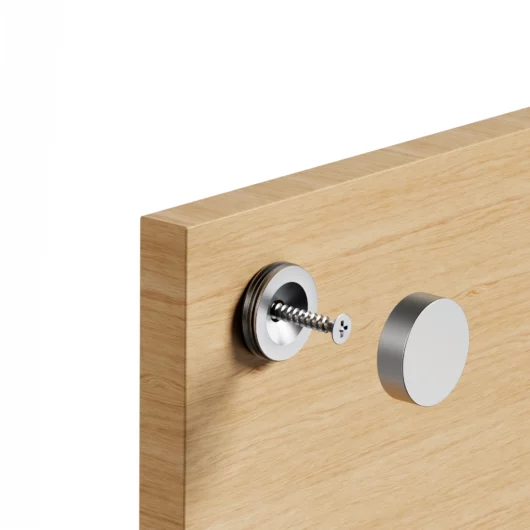 Anodised Chrome Screw Cap