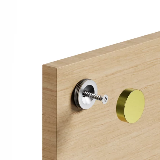 Brushed Brass Screw Cap Brushed Brass Screw Cap