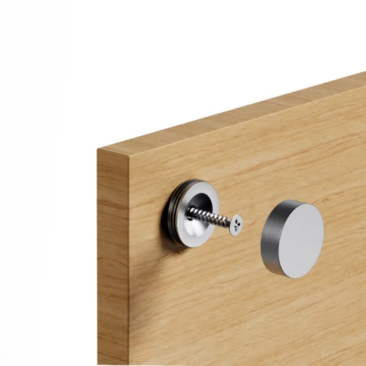 Brushed Chrome Screw Cap