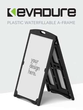 KEVADure PLASTIC WATERFILLABLE A-FRAME