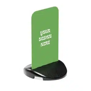 Pavement sign with rounded base. Pavement and teepee signs for outdoor advertising.