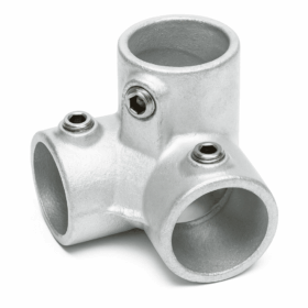 Tubemate 90° 3-Way Connector Key Clamp Fitting