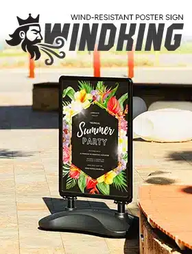 WINDKING WIND-RESISTANT POSTER SIGN