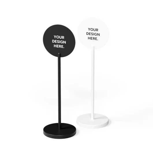 Mira Circle Standing Round Sign Mira Circle Standing Round Sign