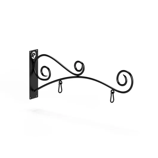 Vintique Curved Wrought Iron Scroll Sign Bracket Vintique Curved Wrought Iron Scroll Sign Bracket
