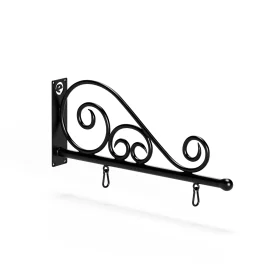 Vintique Square Wrought Iron Scroll Sign Bracket