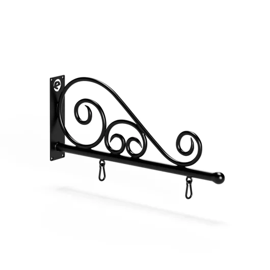 Vintique Square Wrought Iron Scroll Sign Bracket Vintique Square Wrought Iron Scroll Sign Bracket