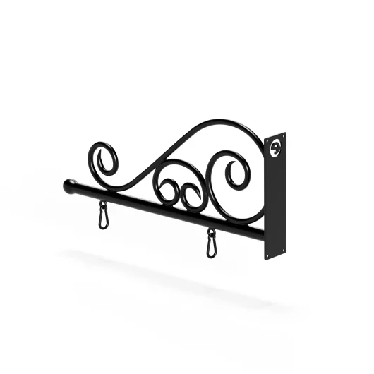 Vintique Square Wrought Iron Scroll Sign Bracket Vintique Square Wrought Iron Scroll Sign Bracket