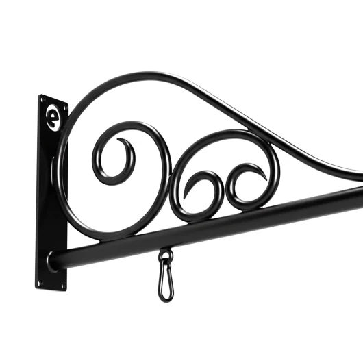 Vintique Square Wrought Iron Scroll Sign Bracket Vintique Square Wrought Iron Scroll Sign Bracket