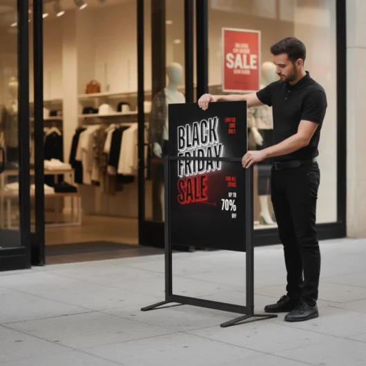 Heavy-Duty T-Frame Pavement Sign