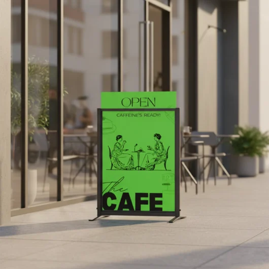 Heavy-Duty T-Frame Pavement Sign